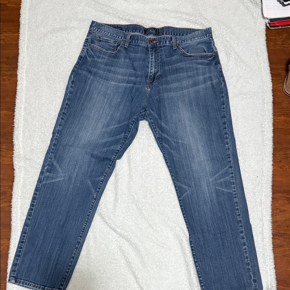 Lucky Brand Men's Relaxed Fit Dark Blue Jeans
